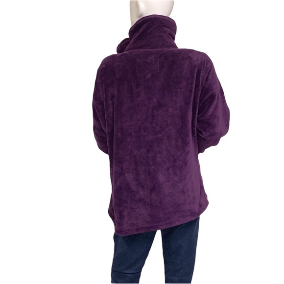 NWT Hawke & Co | Purple High Neck Fleece Jacket - Picture 2 of 7